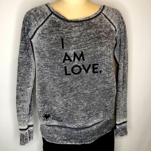 “I am Love” soft Grey Sweatshirt